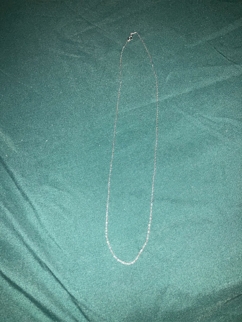 10K White Gold Dainty Chain
